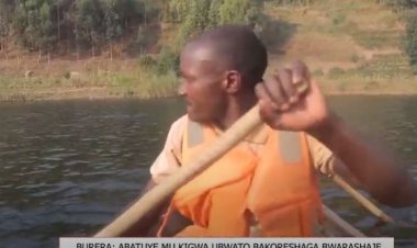 Burera: Abatuye mu kirwa cyo mu Kiyaga cya Burera baravuga ko ubwato bahawe bwangiritse.