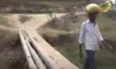 Nyanza: Abakoresha umuhanda Nyanza-Kivumu-Kinazi barasaba gusanirwa iteme ribateza impanuka.