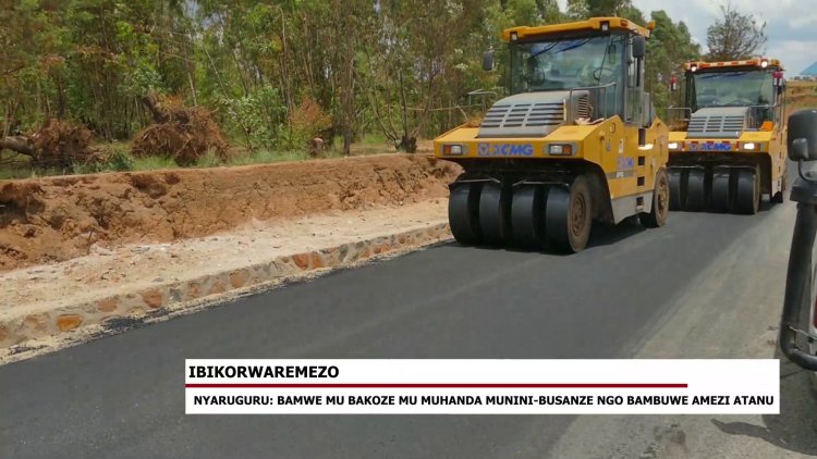 Nyaruguru: Abakoze mu muhanda Munini - Busanze baratabaza