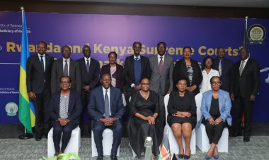 Abakozi b'urukiko rw'ikirenga muri Kenya bari mu ruzinduko mu Rwanda