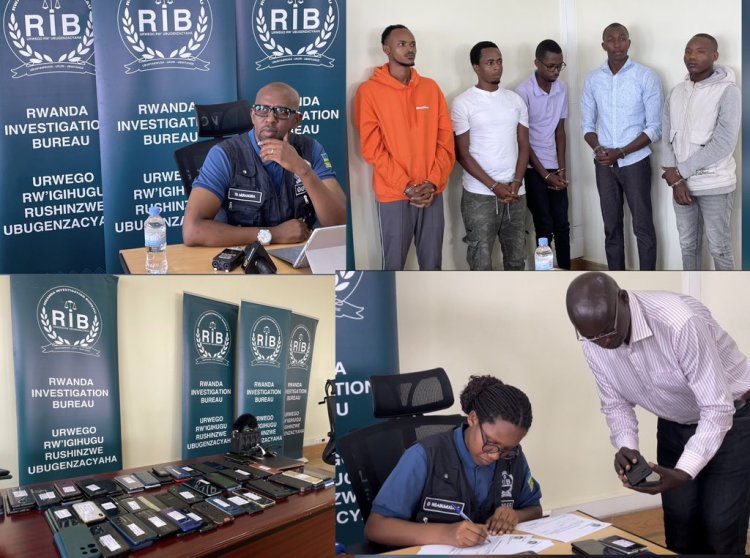 RIB yasubije telephone 193 zari zaribwe inerekana abakekwaho ibyaha birimo ubujura
