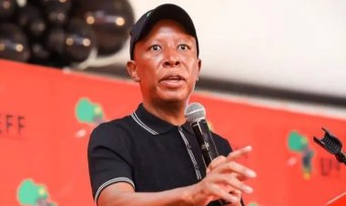 Julius Malema yimwe visa y'Ubwongereza ku mpamvu yise gucecekesha ibitekerezo bitandukanye