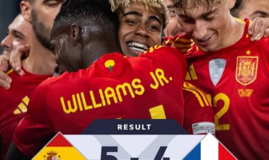 Espagne yihanangirije u Bufaransa, yerekeza ku mukino wa nyuma