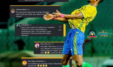 Abanya turikiya bibasiye NIYOMUGABO Claude wavunye bitagambiriwe rutahizamu victor osimhen