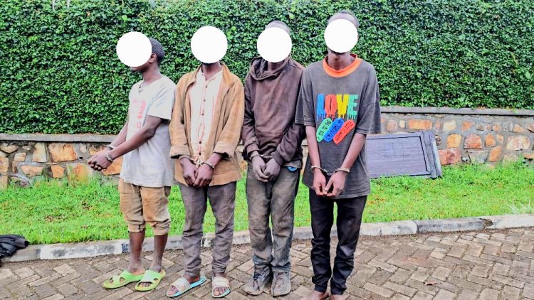 Amwe mu mabandi yitwaje intwaro gakondo agatera akabari yatawe muri yombi