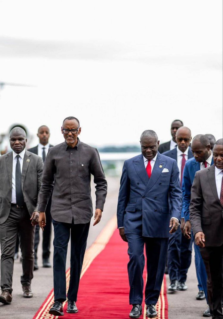 Perezida Kagame yageze Brazzaville aho yitabiriye irahira rya Perezida Sassou Nguesso